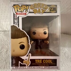 Funko Pop Music Band Rocks Green Day 236 Tre Cool Vinyl Figure (+Protectors)